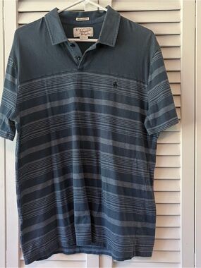 Original Penguin Men's Navy Striped Polo